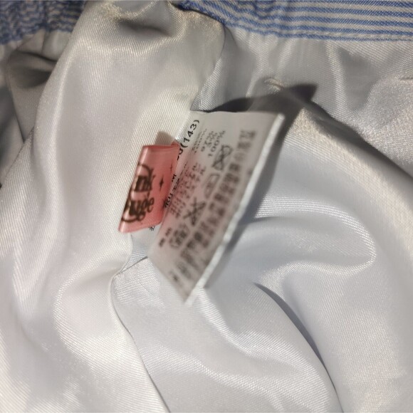 Ank Rouge Mini Skirt Women's Small Blue White Ruffle Boho Party Casual Boho Cute - Picture 3 of 11